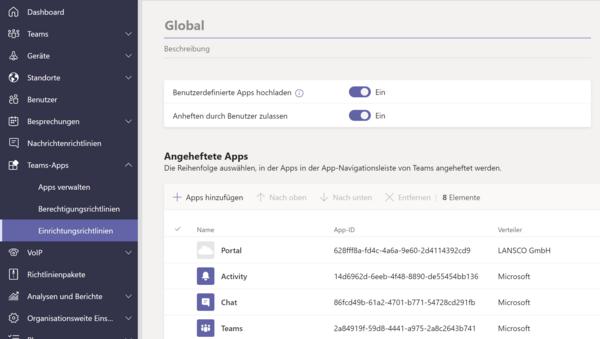 App anheften